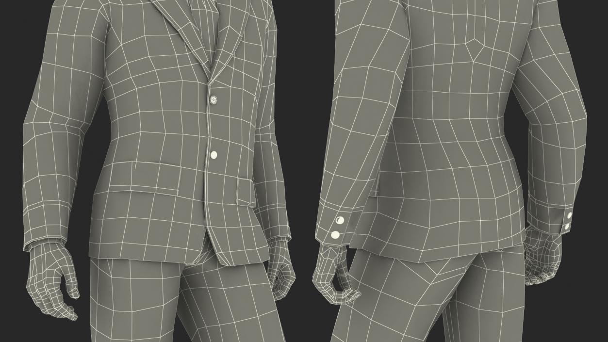 3D Businessman Rigged model