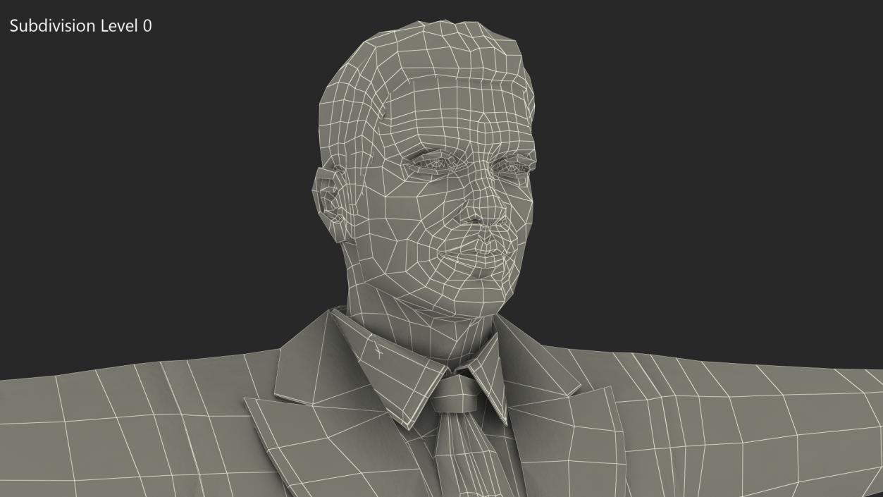 3D Businessman Rigged model