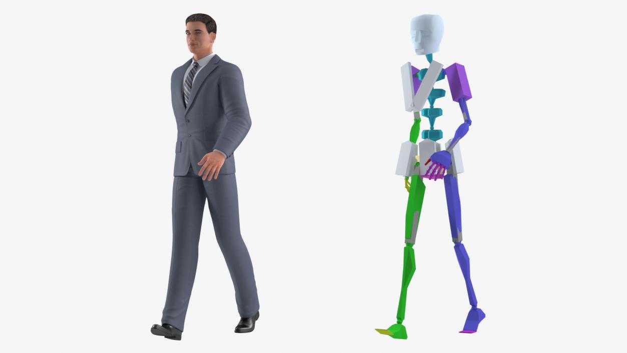 3D Businessman Rigged model