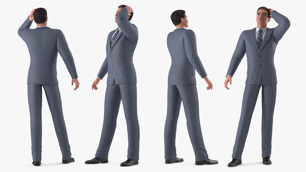 3D Businessman Rigged model