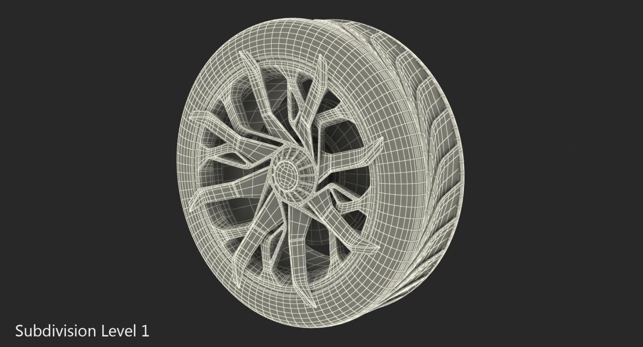 3D Concept Wheel model