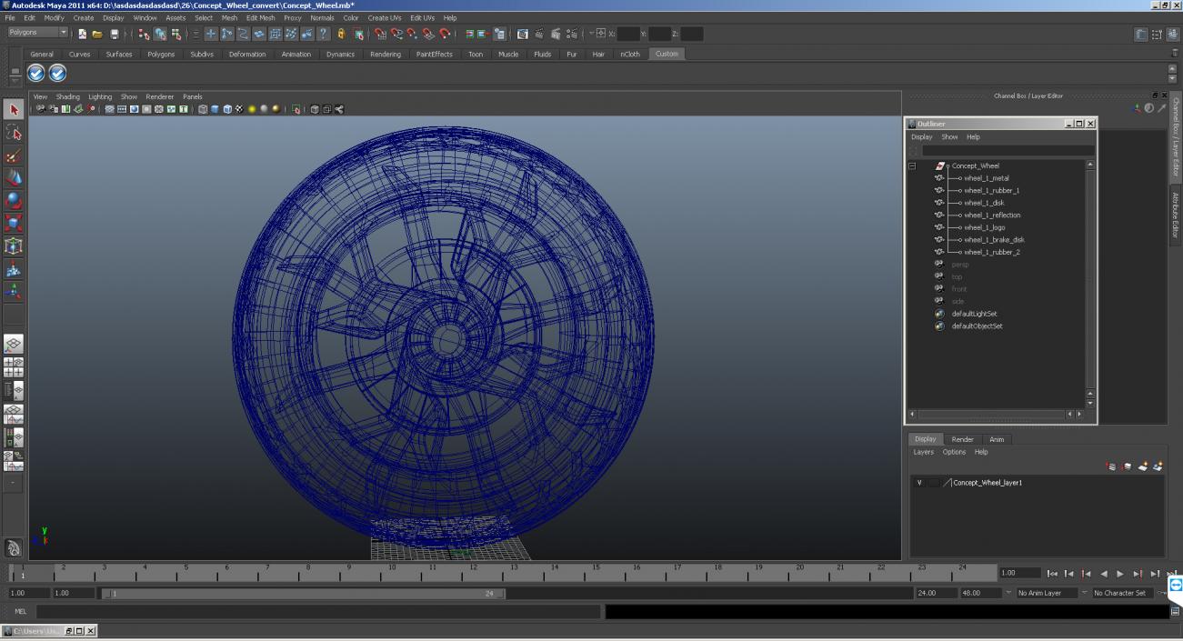 3D Concept Wheel model