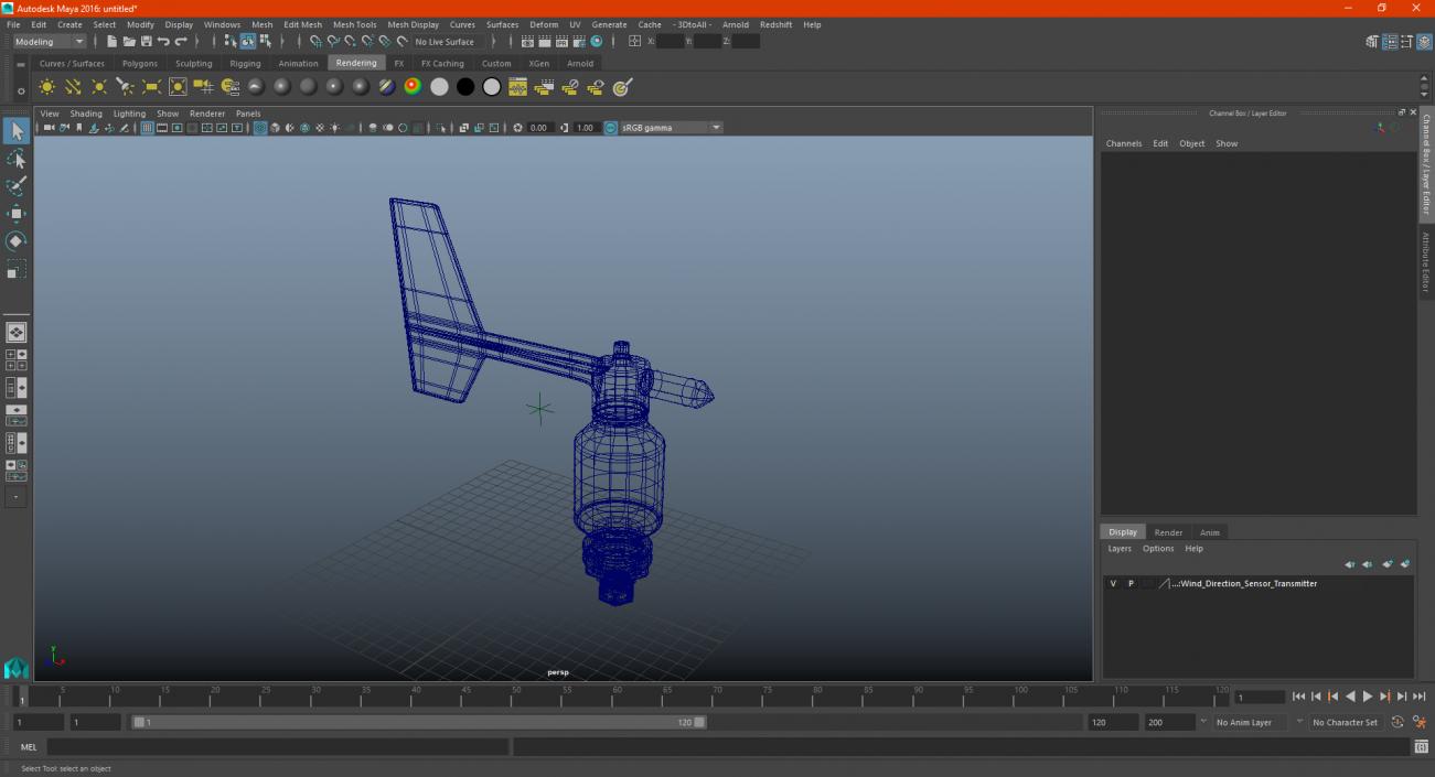 3D Wind Direction Sensor Transmitter model