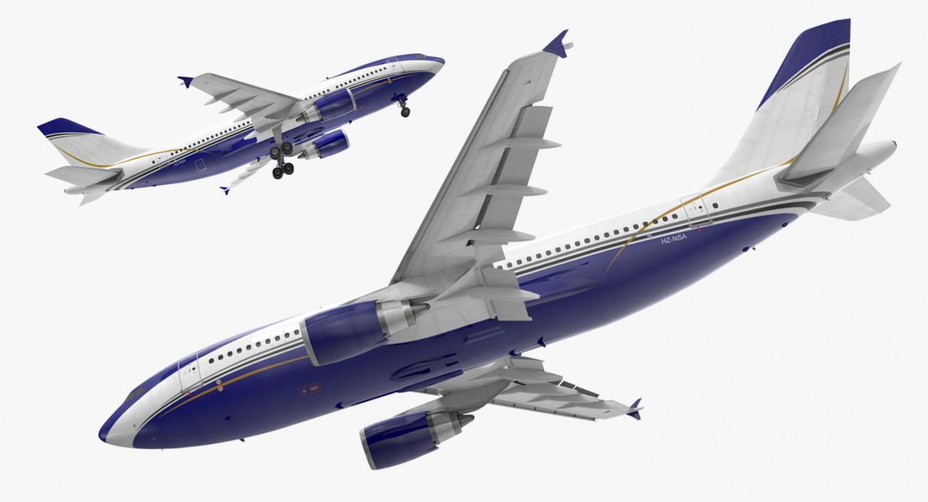 Airbus A310-300 Rigged 3D