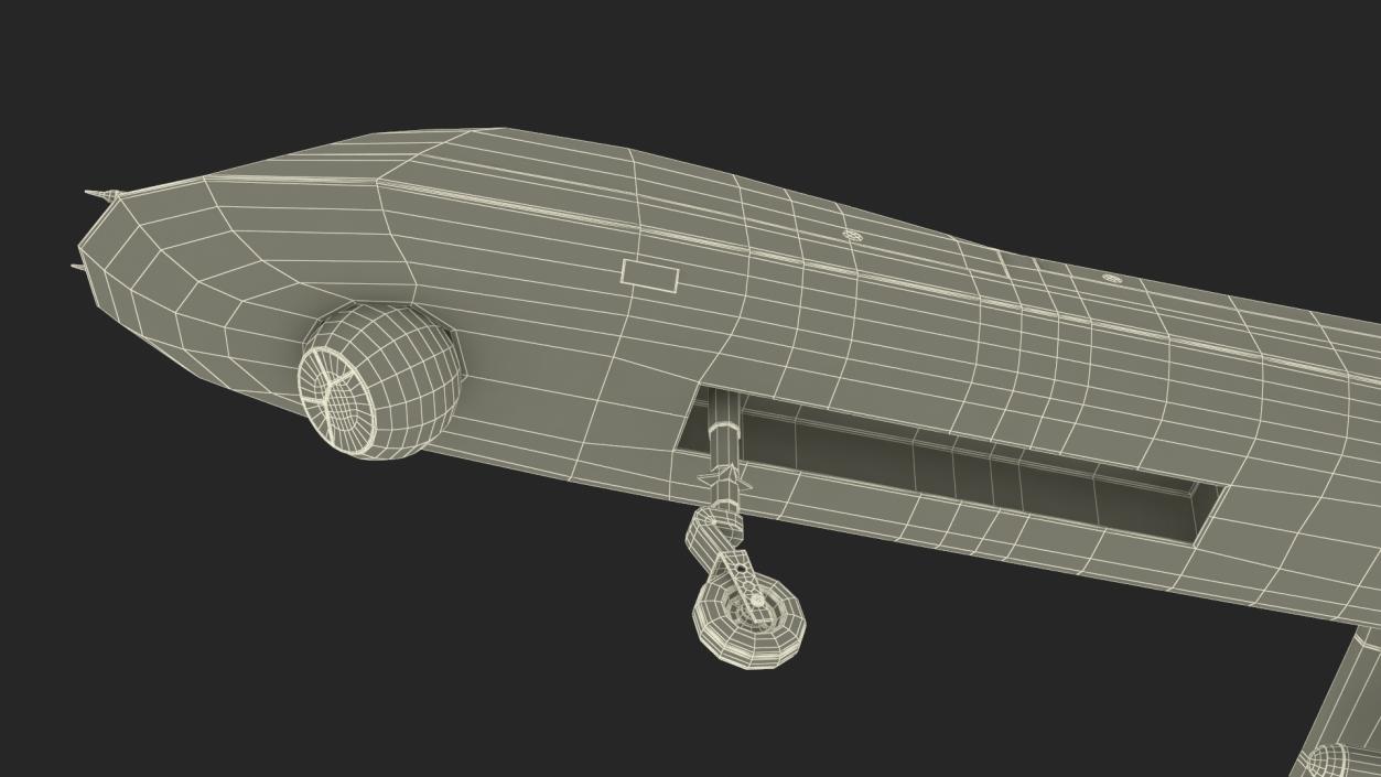 3D Iranian Dron Qods Mohajer 11 model