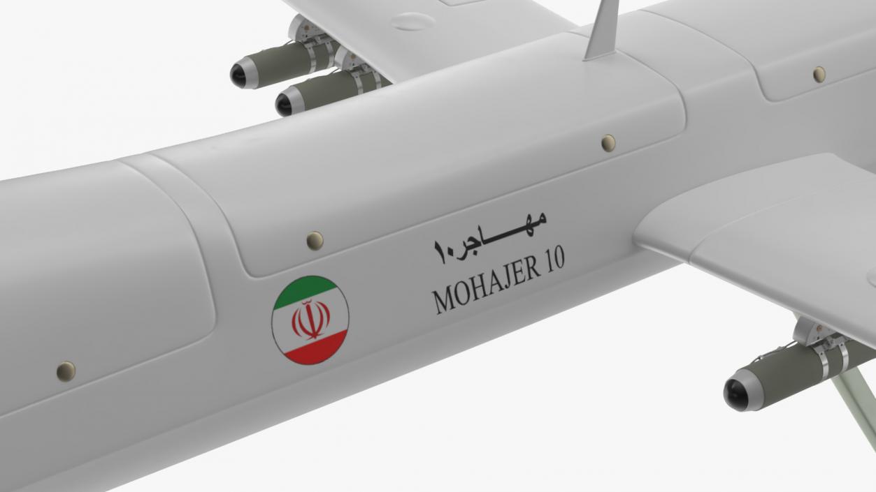 3D Iranian Dron Qods Mohajer 11 model