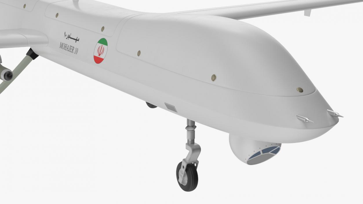 3D Iranian Dron Qods Mohajer 11 model