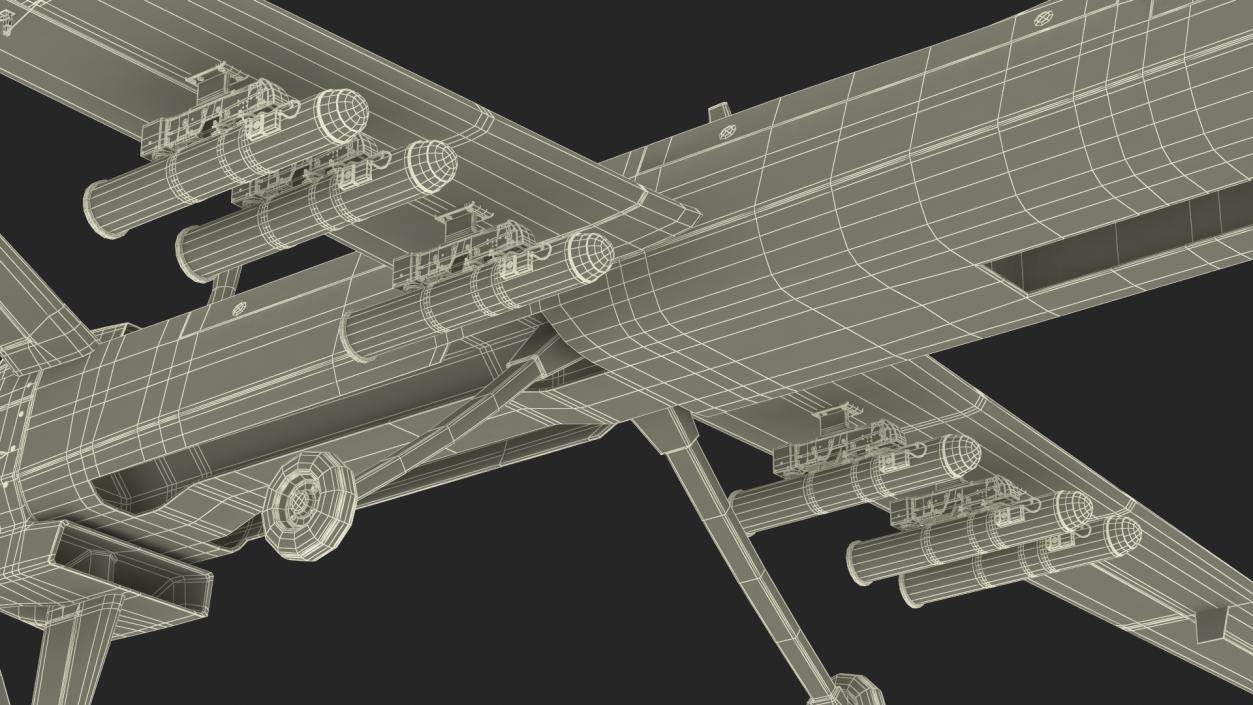 3D Iranian Dron Qods Mohajer 11 model