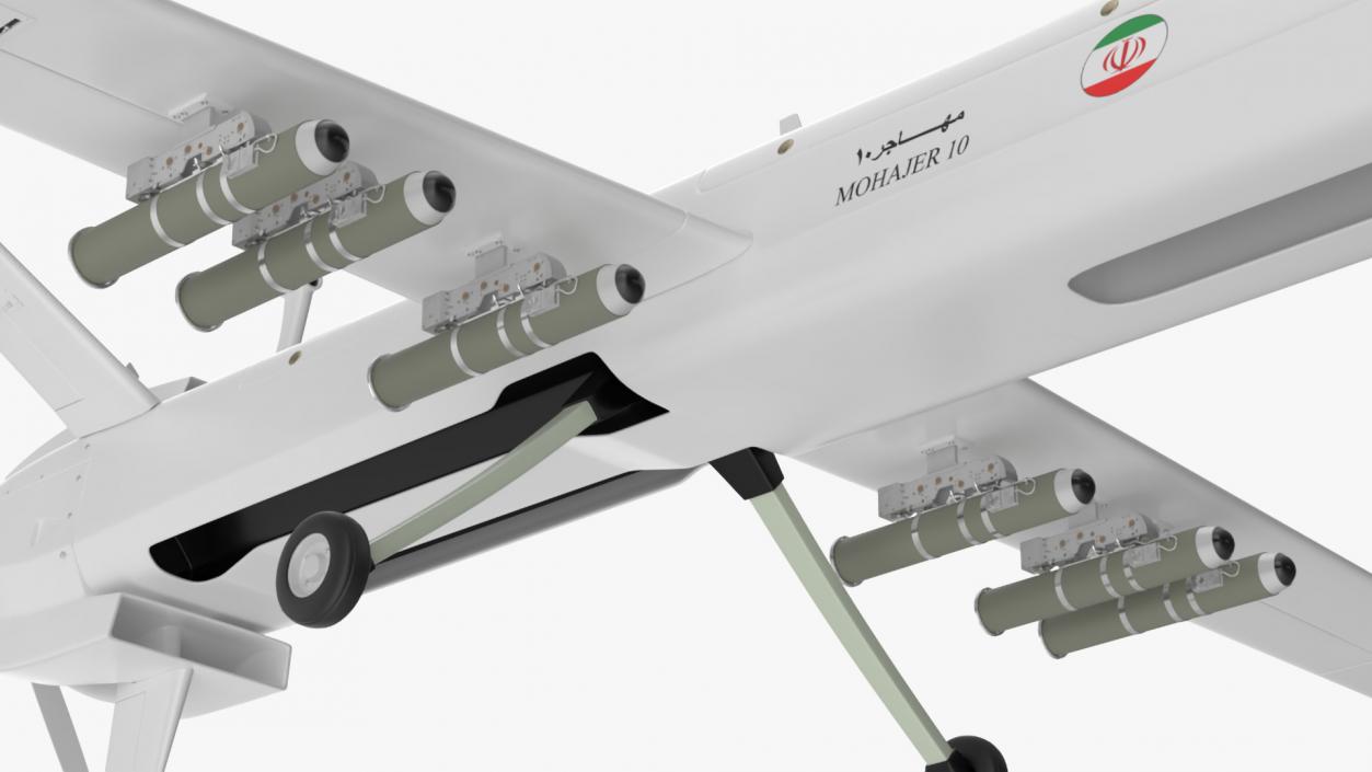 3D Iranian Dron Qods Mohajer 11 model