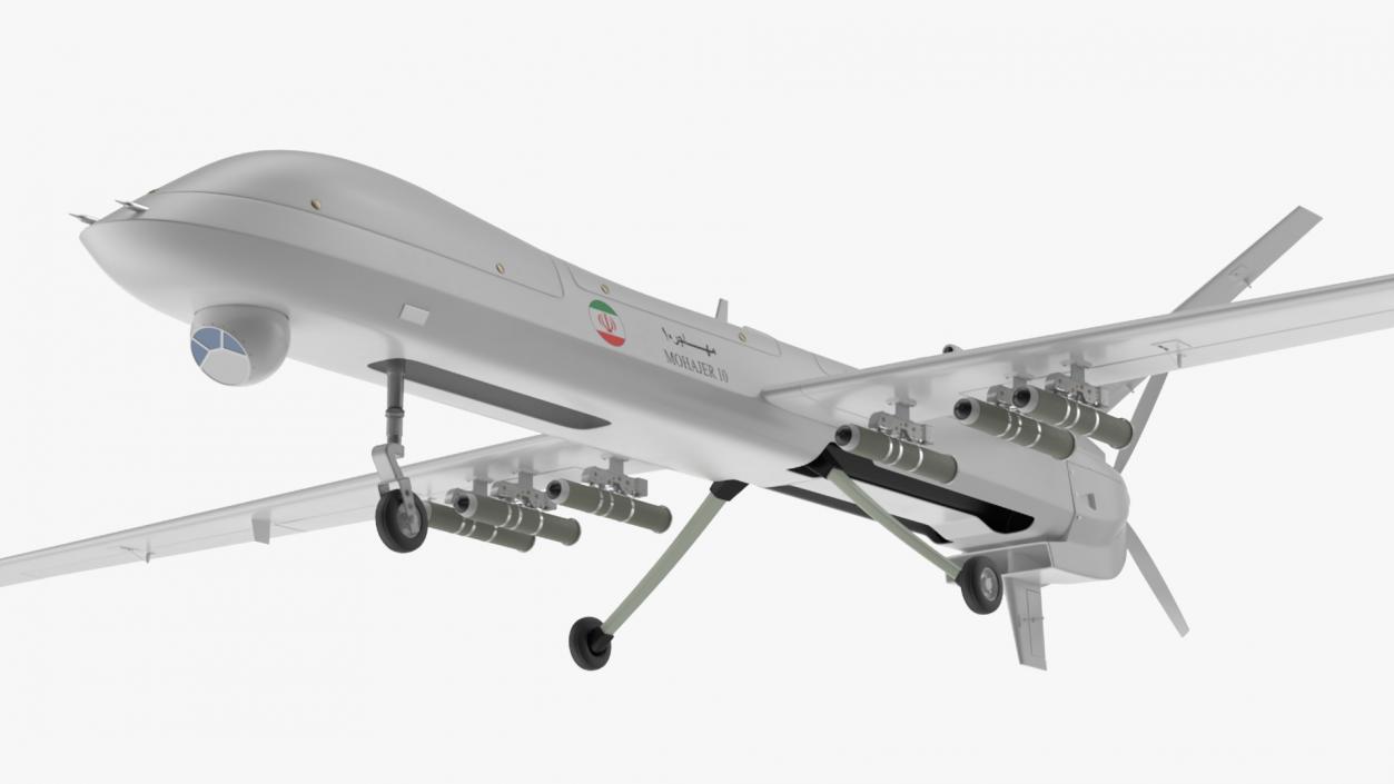 3D Iranian Dron Qods Mohajer 11 model