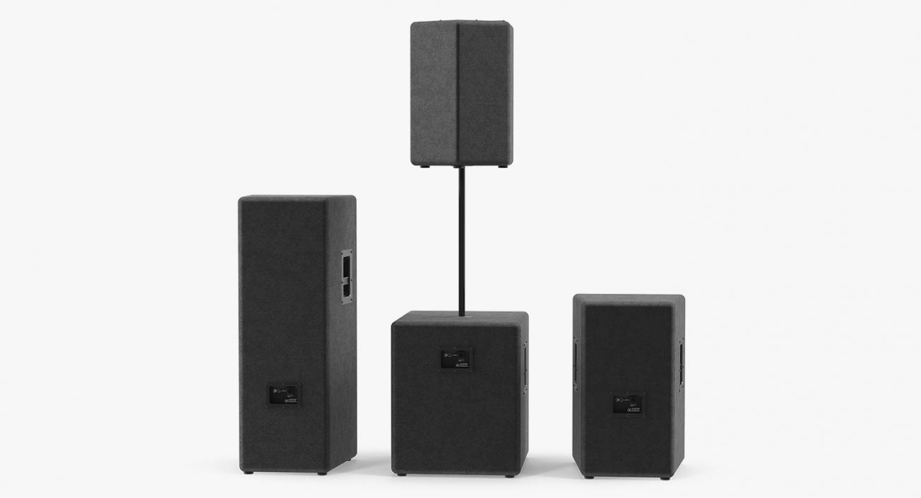 JBL JRX Speaker System 3D