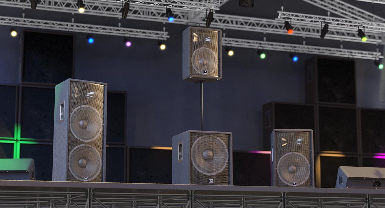 JBL JRX Speaker System 3D