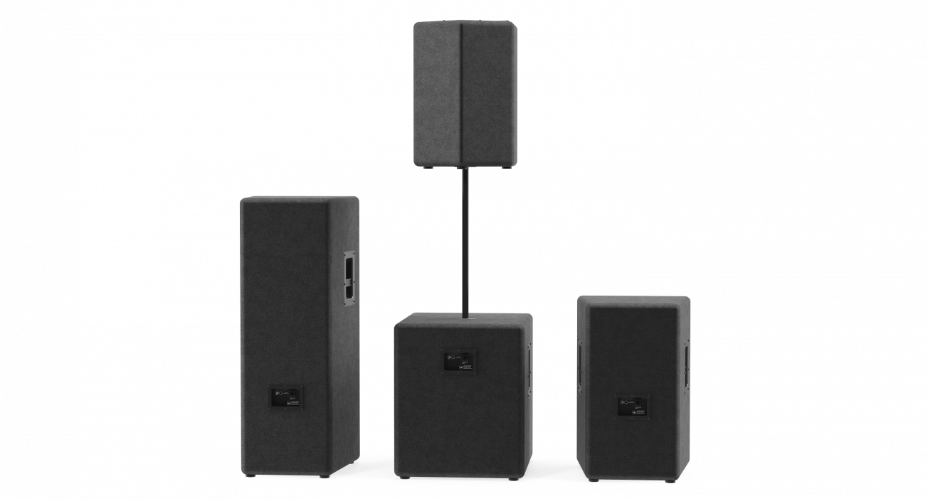 JBL JRX Speaker System 3D