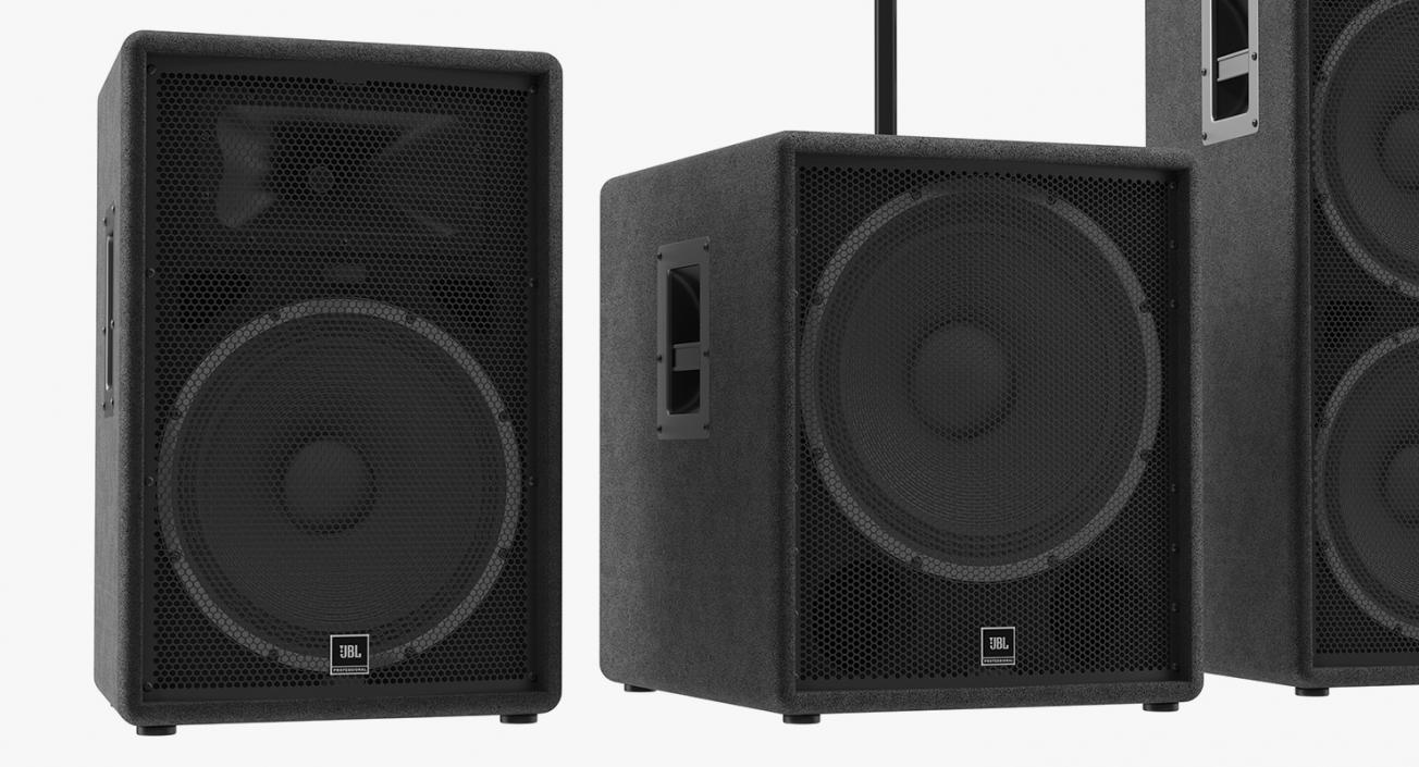 JBL JRX Speaker System 3D