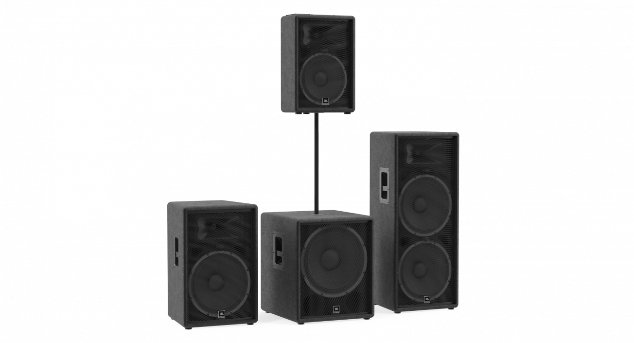 JBL JRX Speaker System 3D