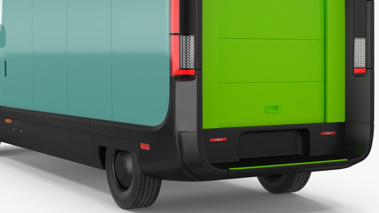 Electric Delivery Van Simple Interior 3D