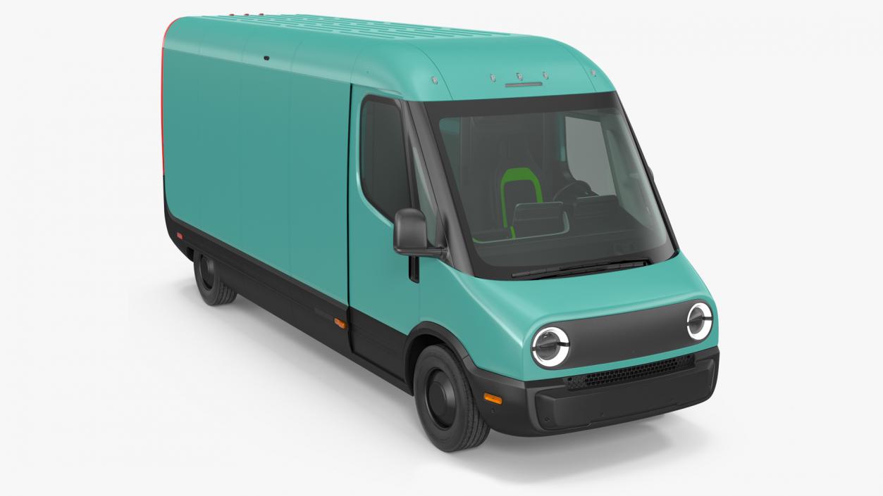 Electric Delivery Van Simple Interior 3D