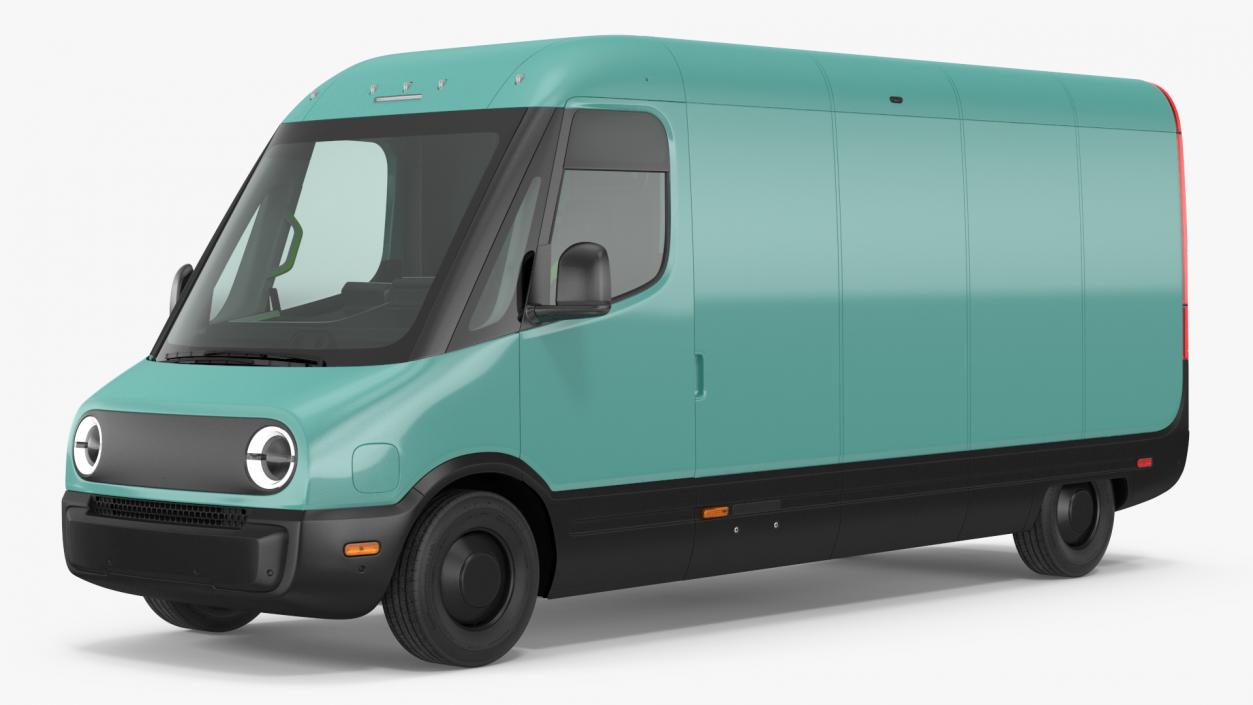 Electric Delivery Van Simple Interior 3D