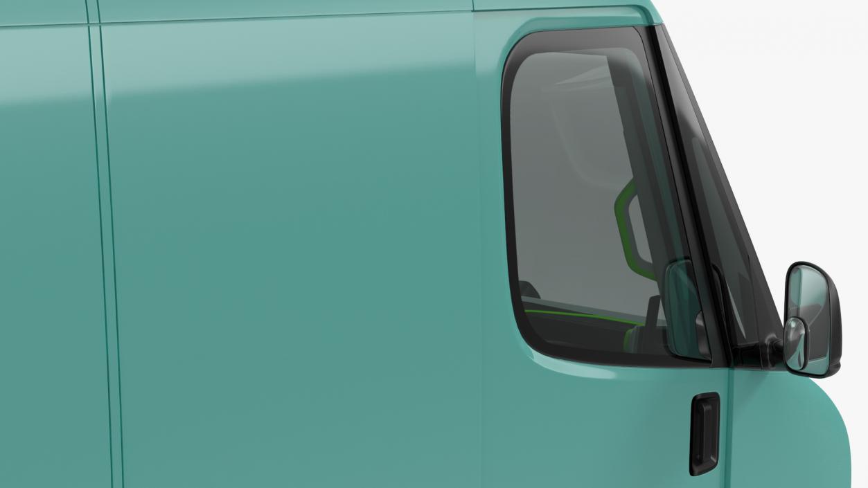 Electric Delivery Van Simple Interior 3D