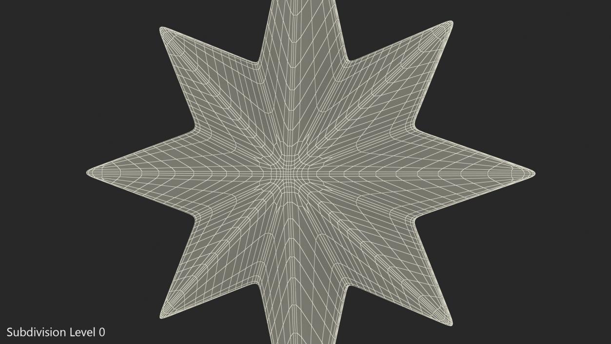 3D Holiday Silver Star Christmas Tree Topper