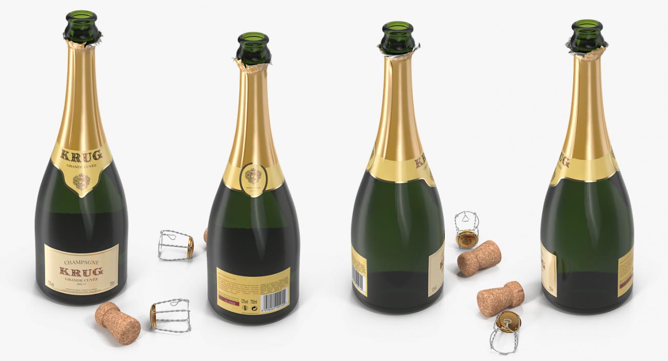 Champagne Accessories Collection 3D