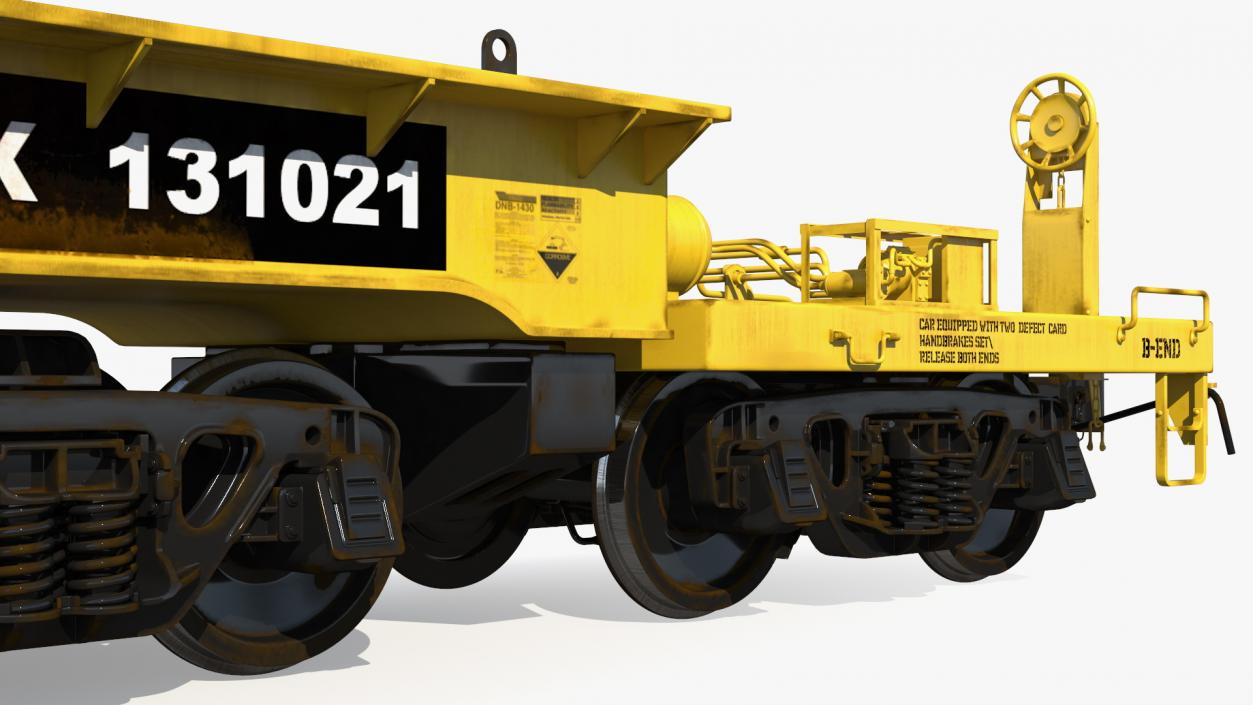 3D model Depressed Center Flat Car