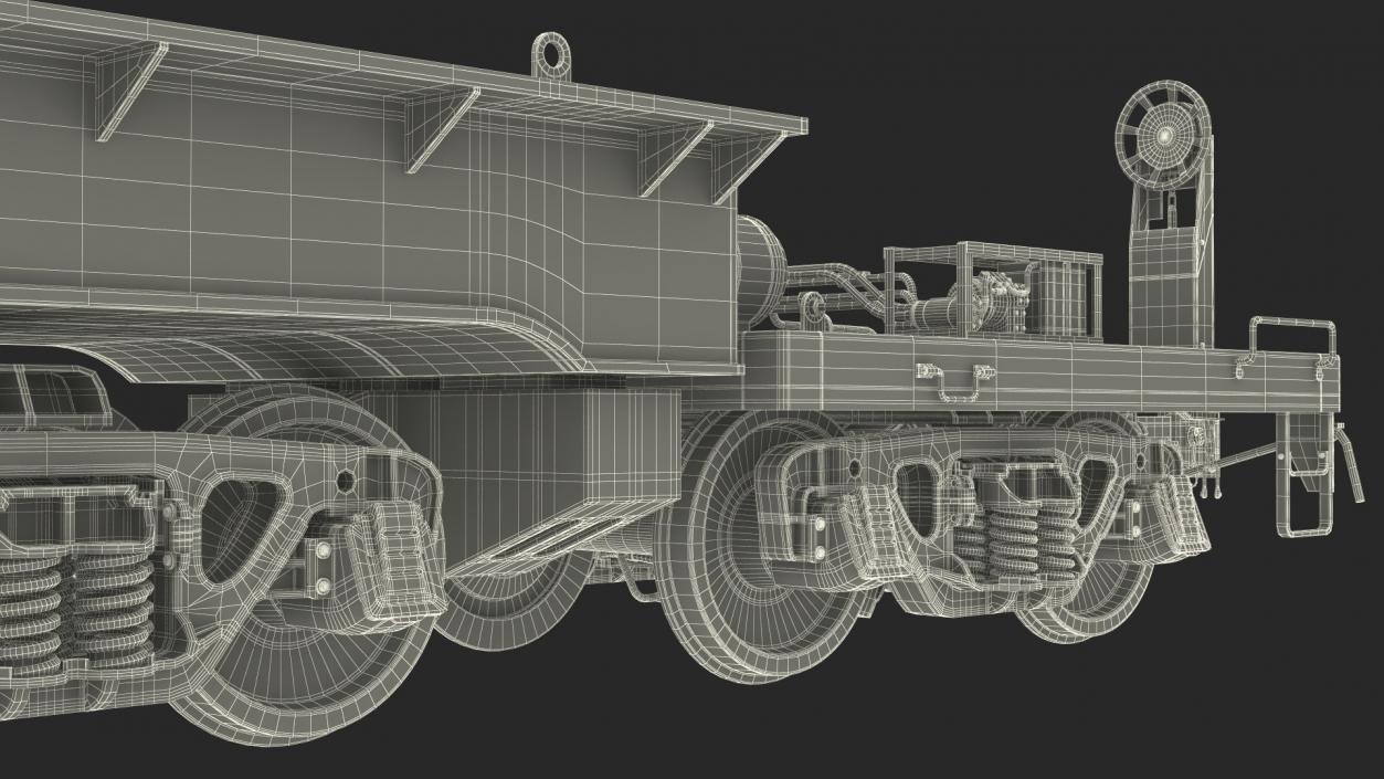 3D model Depressed Center Flat Car