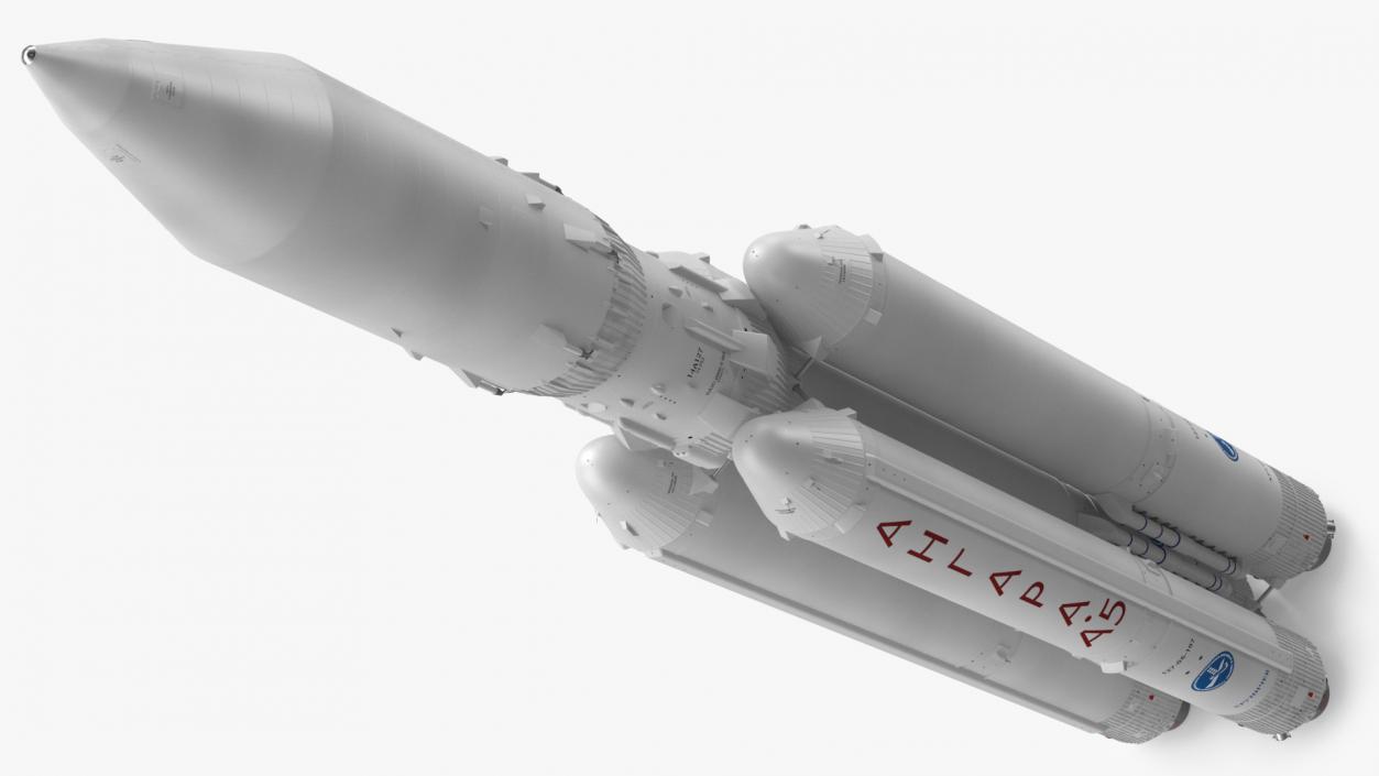 3D model Angara A5 Heavy Lift Launch Vehicle