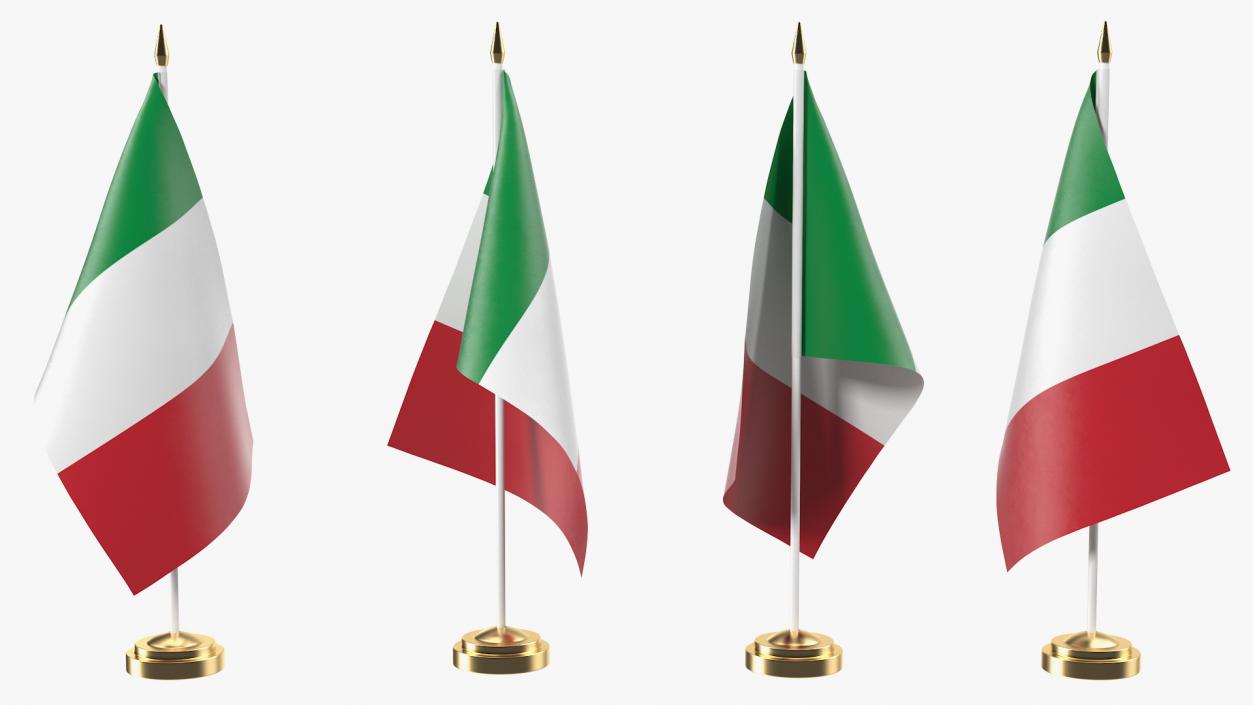 3D Table Flag Italy