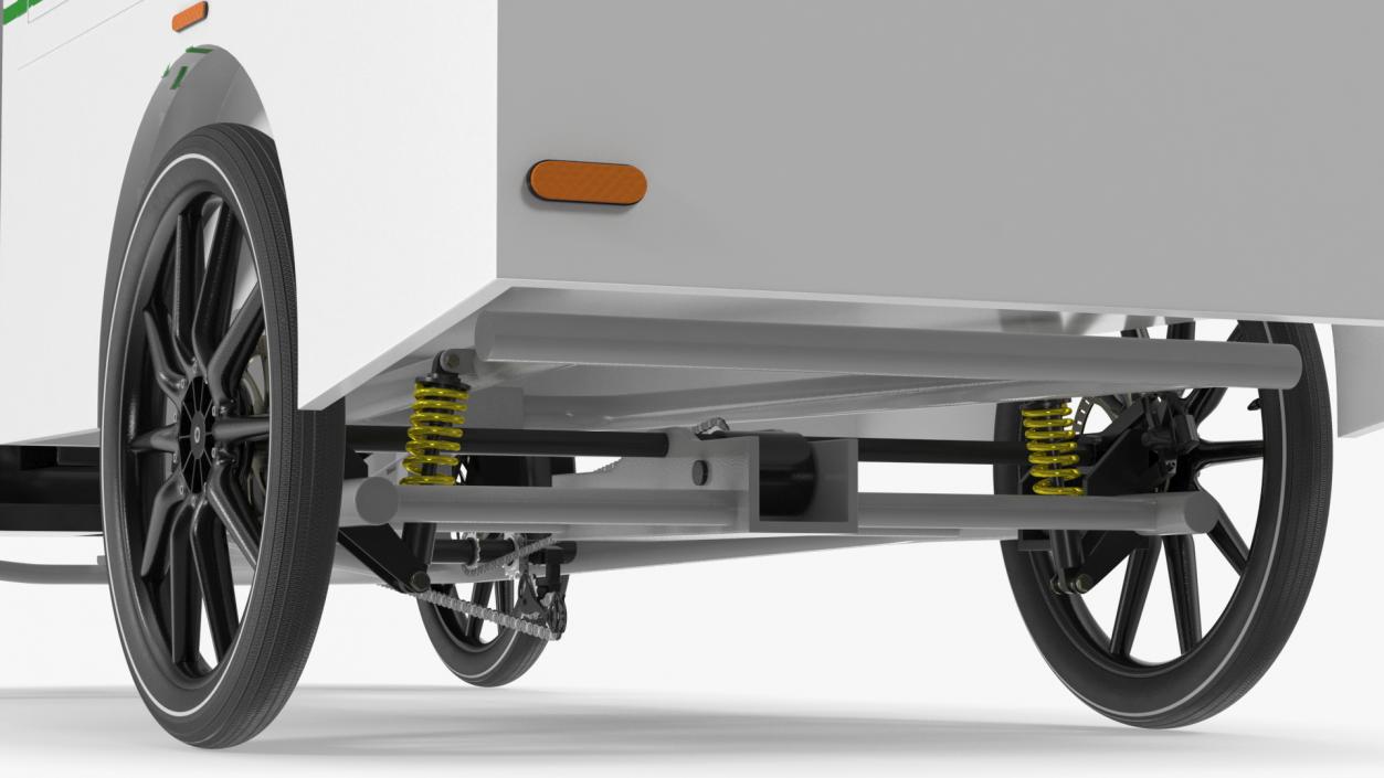 Cargo Bike EAV DPD Rigged for Cinema 4D 3D model