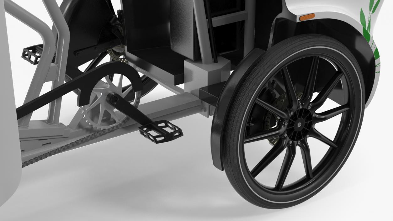 Cargo Bike EAV DPD Rigged for Cinema 4D 3D model