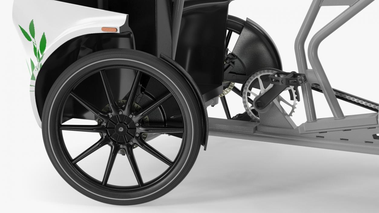 Cargo Bike EAV DPD Rigged for Cinema 4D 3D model