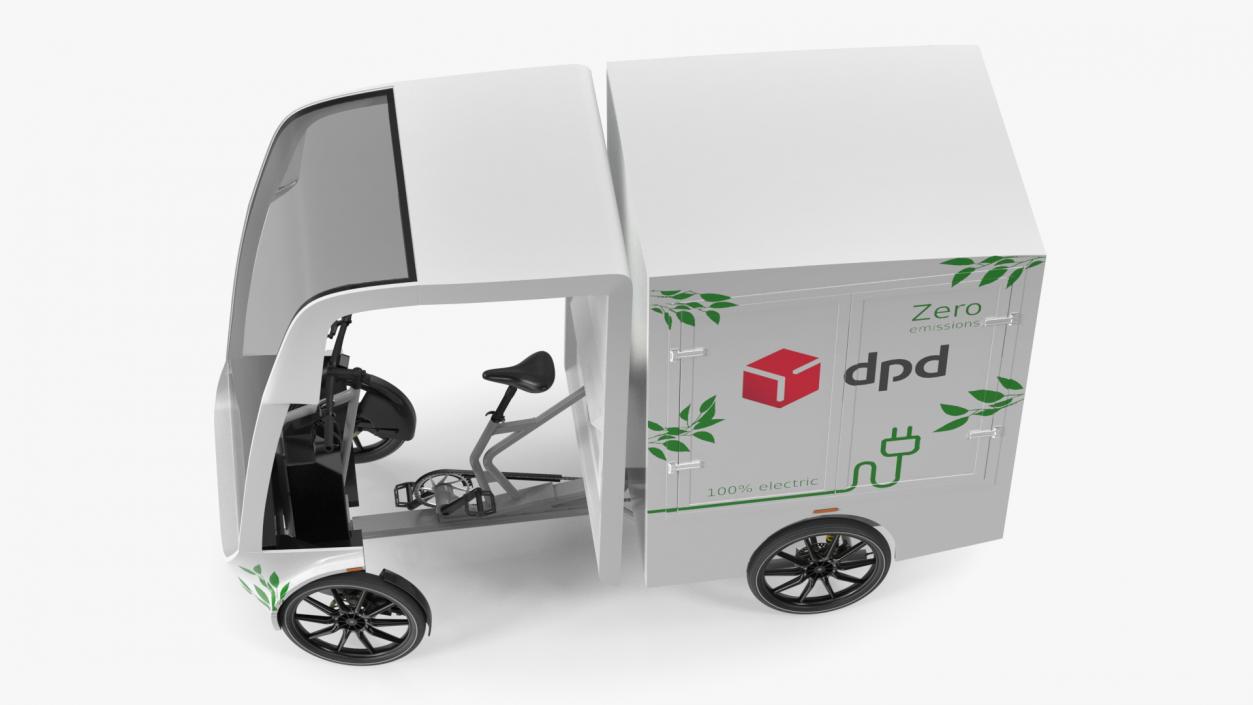 Cargo Bike EAV DPD Rigged for Cinema 4D 3D model