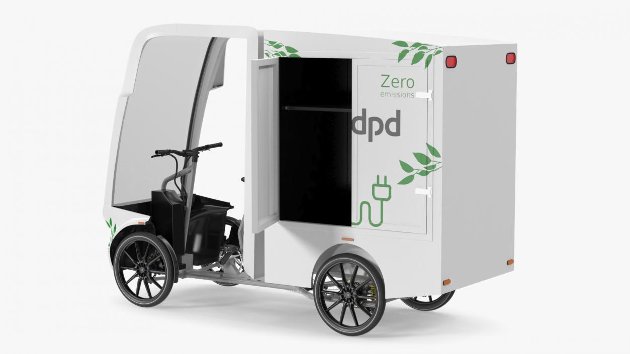 Cargo Bike EAV DPD Rigged for Cinema 4D 3D model