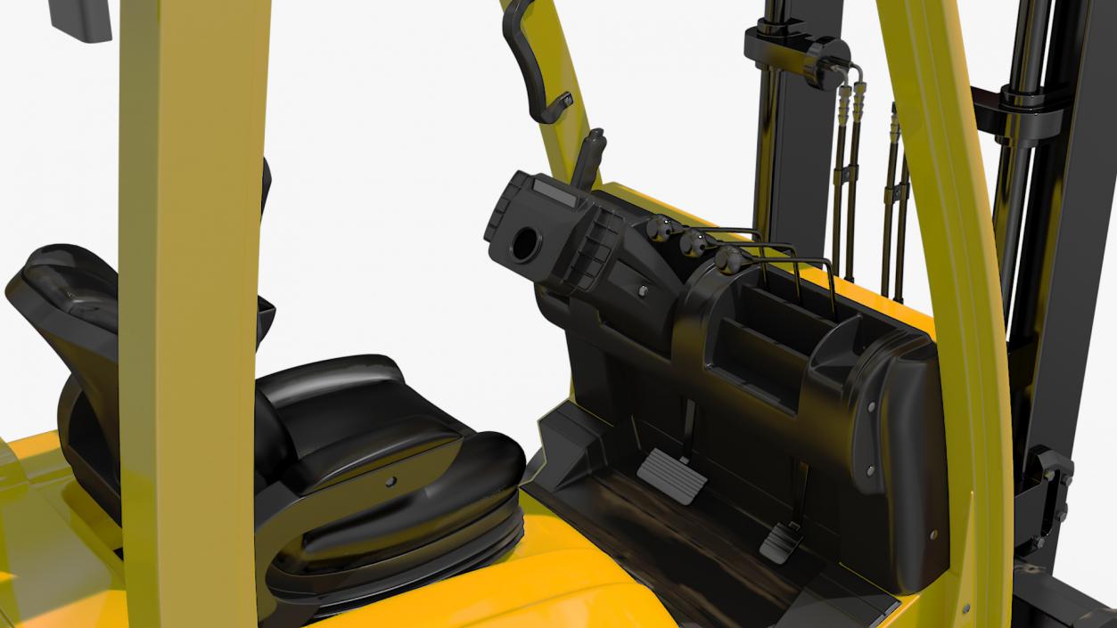 3D Industrial Forklift with Bulk Bag model