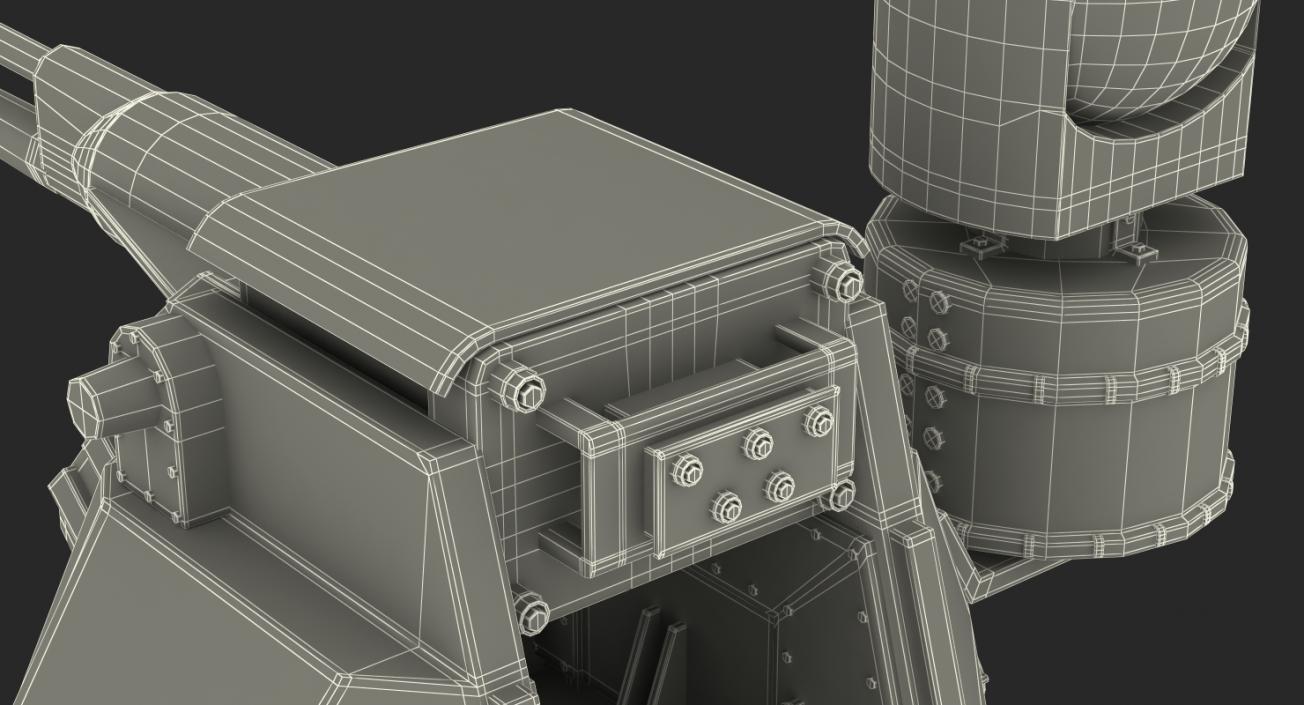 3D model M242 Bushmaster Chain Gun