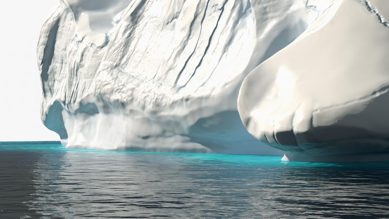 3D Iceberg Above and Underwater model