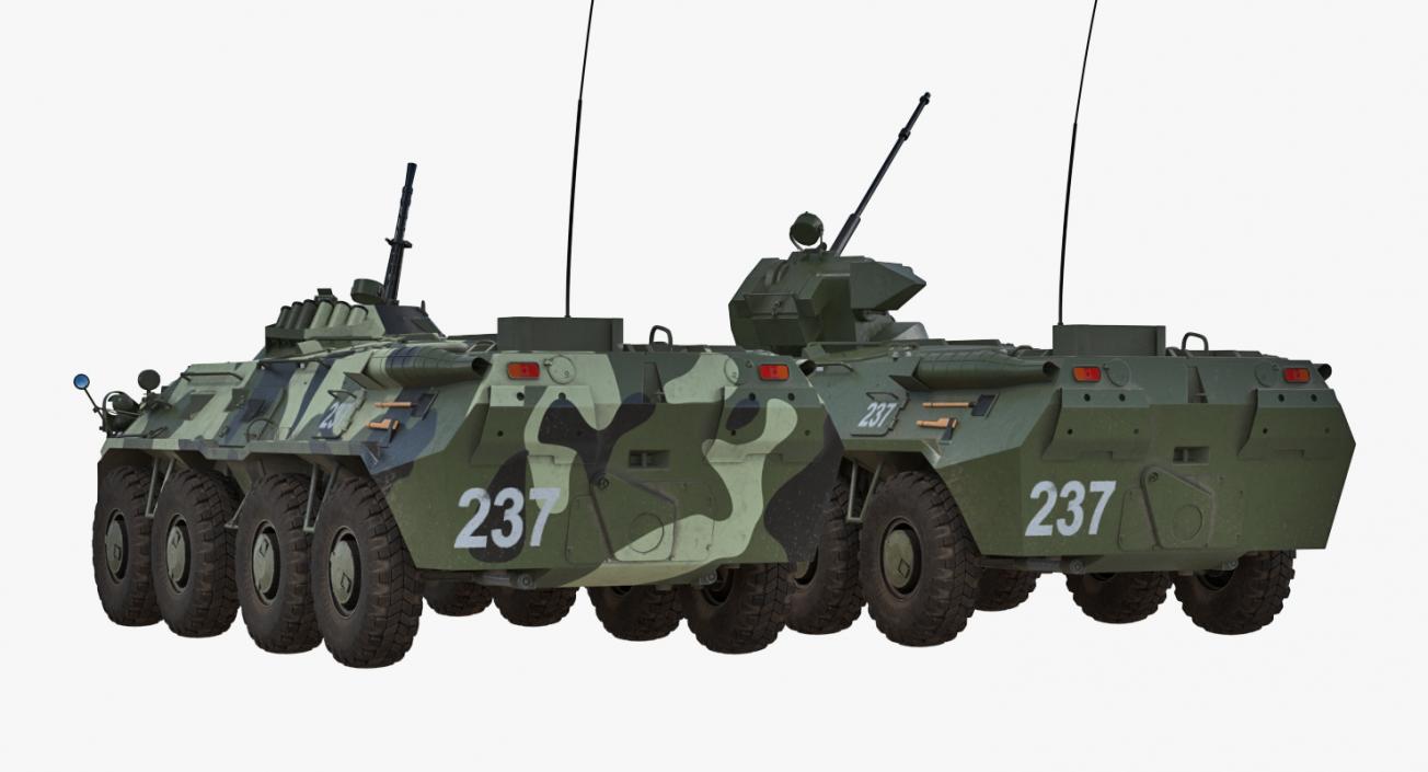 3D Russian Armoured Rigged Vehicles Collection model