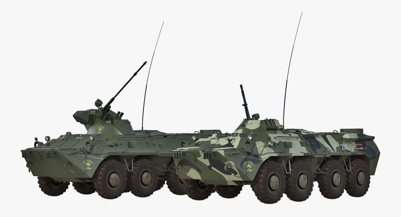 3D Russian Armoured Rigged Vehicles Collection model