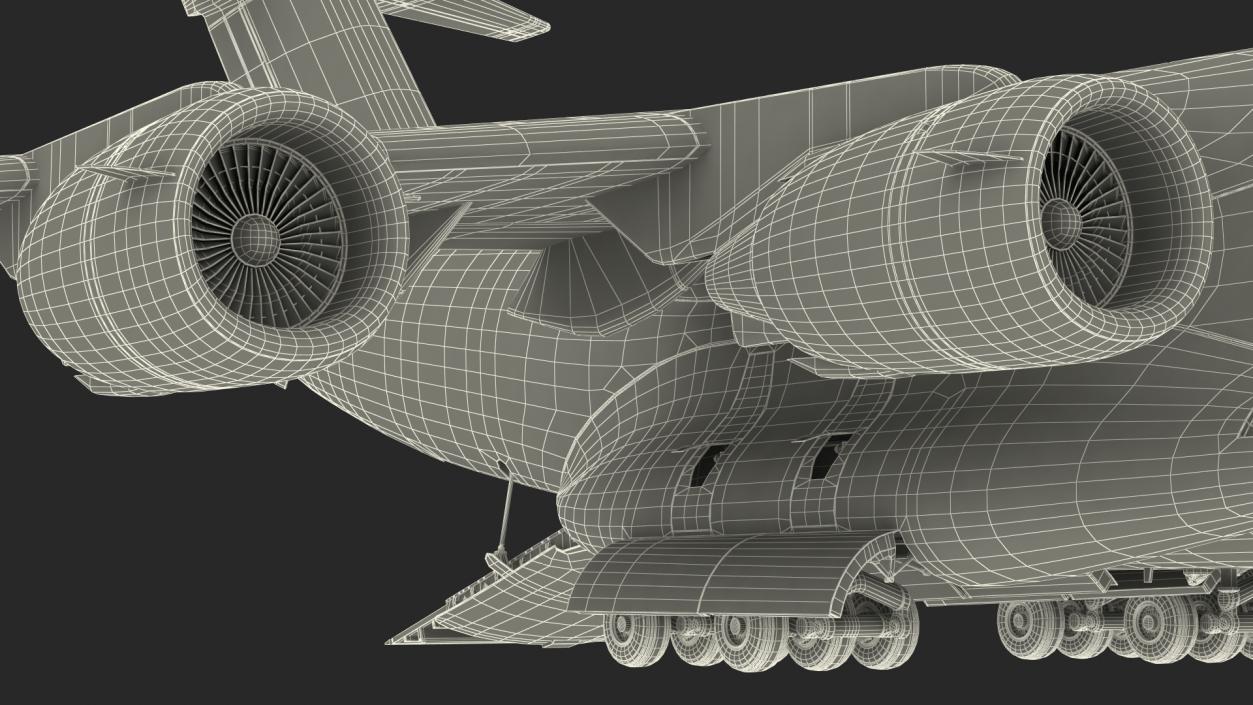 Boeing C17 Globemaster III Cargo Door Open 3D