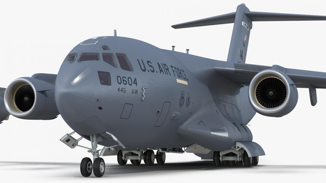 Boeing C17 Globemaster III Cargo Door Open 3D