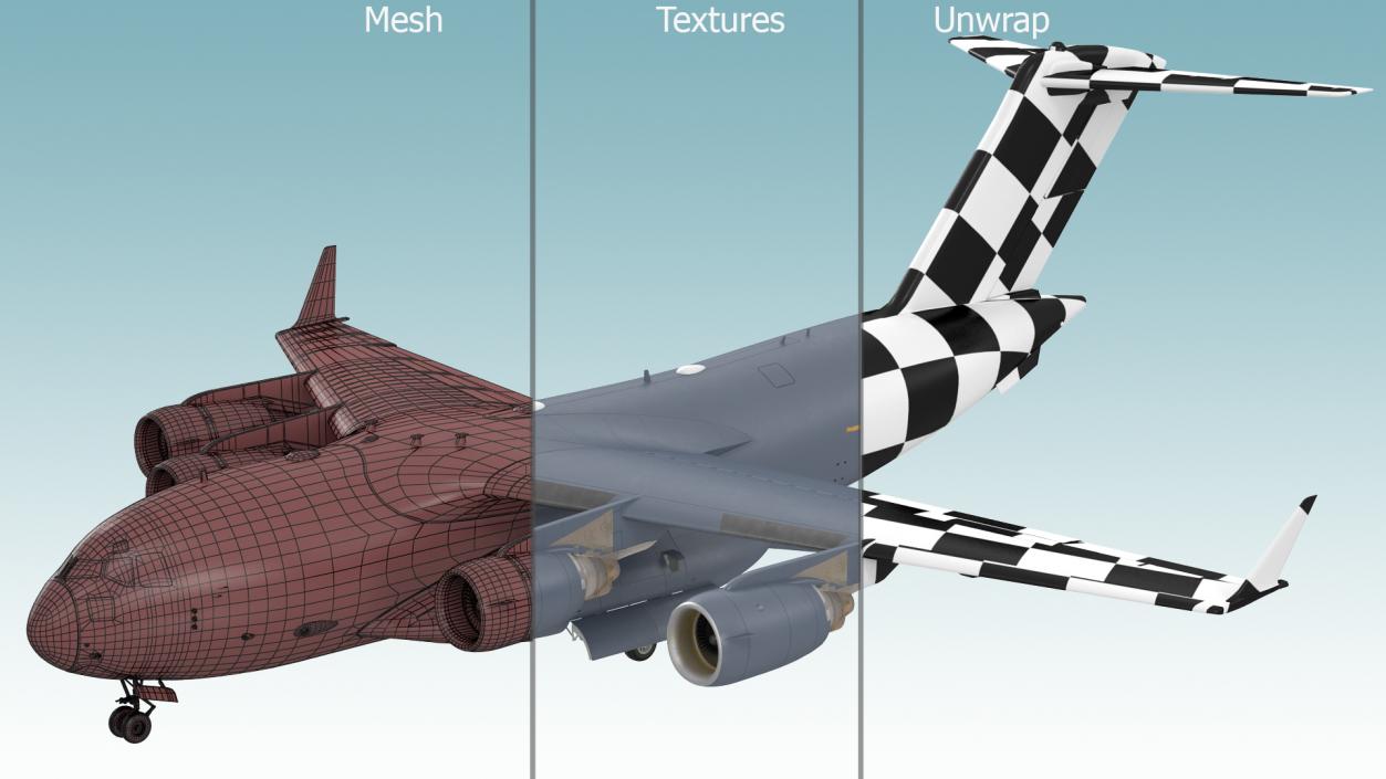 Boeing C17 Globemaster III Cargo Door Open 3D