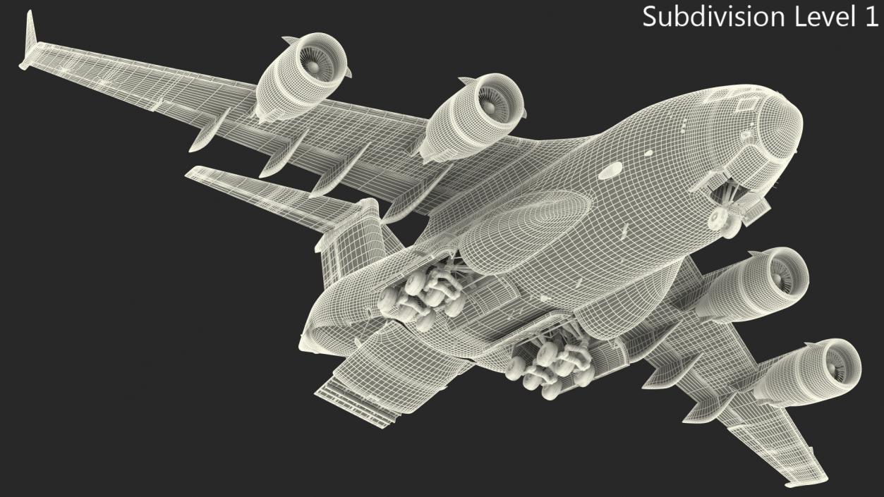 Boeing C17 Globemaster III Cargo Door Open 3D