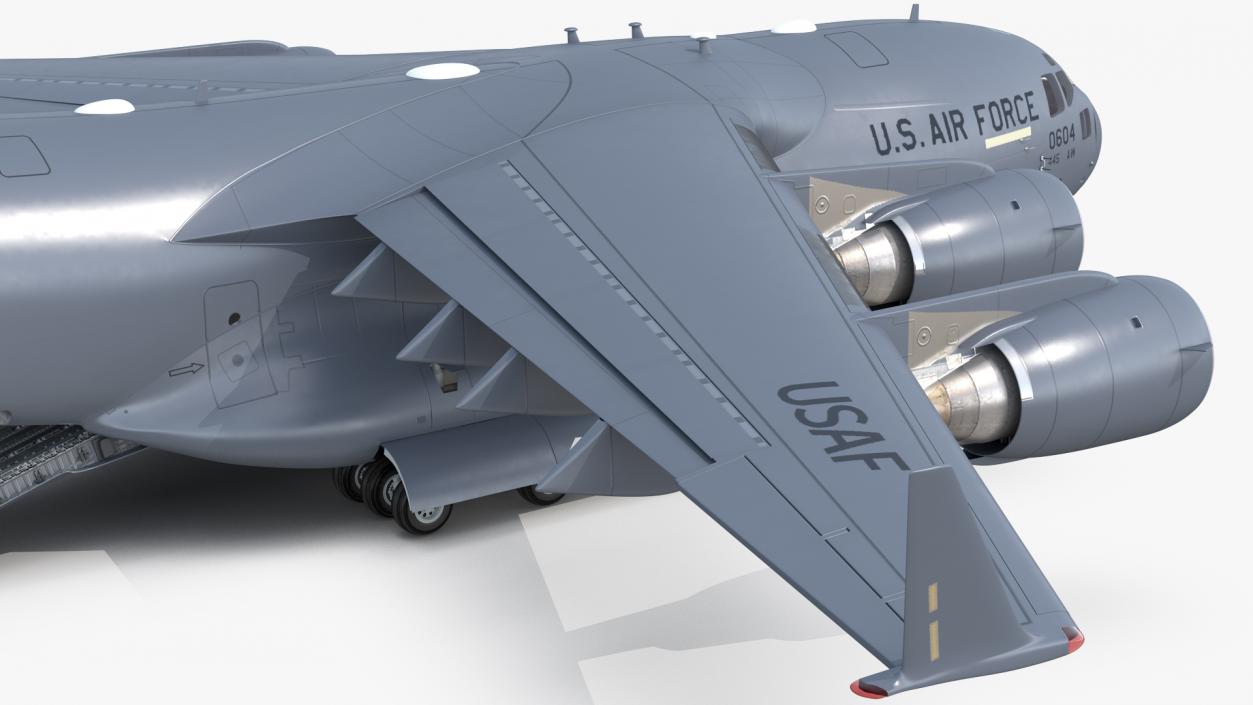 Boeing C17 Globemaster III Cargo Door Open 3D