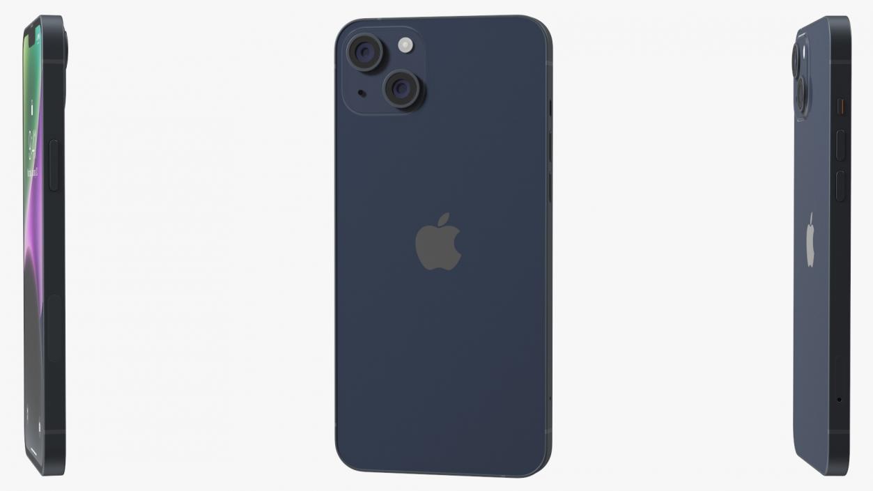 Apple iPhone 14 Plus Midnight 3D model