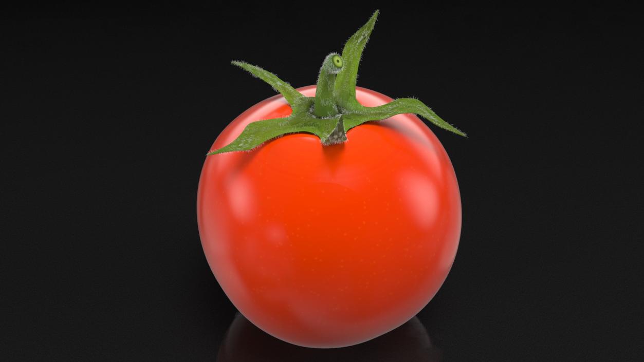 3D Red Cherry Tomato Fur