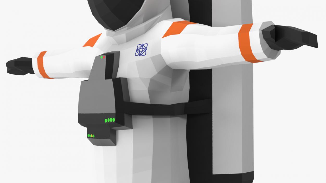 3D Low Poly Astronaut model