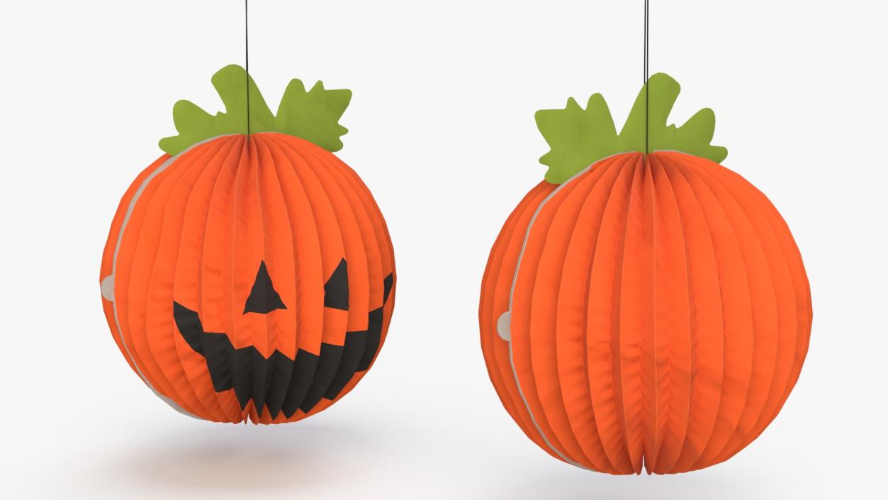 3D model Halloween Pumpkin Paper Decorations