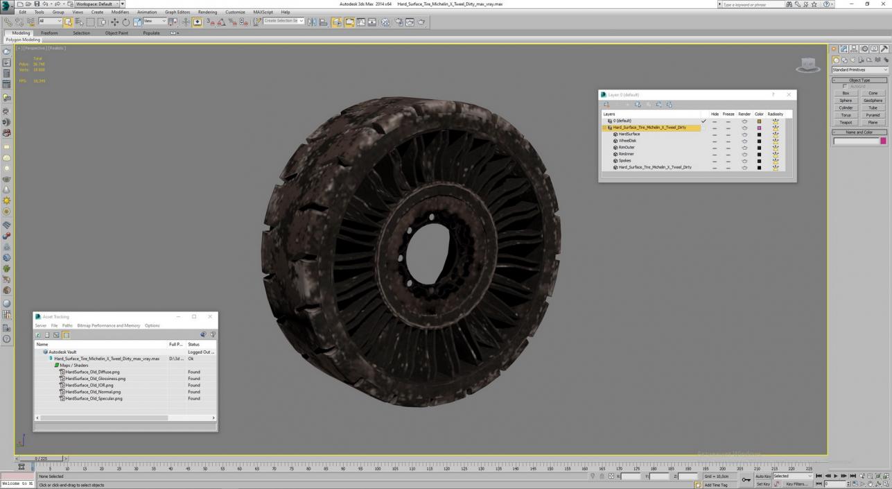 Michelin X Tweel Hard Surface Tire 3D model