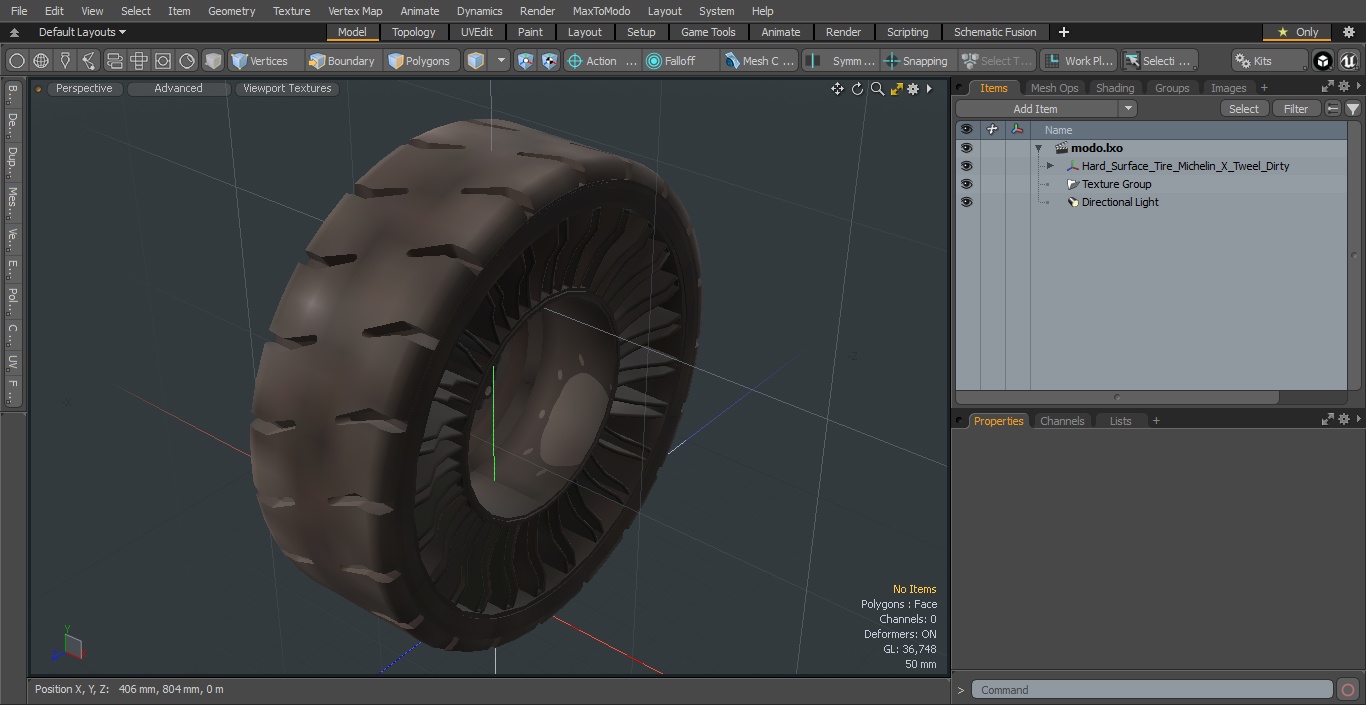 Michelin X Tweel Hard Surface Tire 3D model